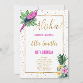 Invitación de cumpleaños de Hawái