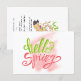 Invitación de cumpleaños de Hello Spring