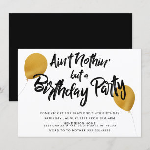 Invitación de cumpleaños de Hip Hop