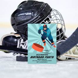 Invitación de cumpleaños de hockey