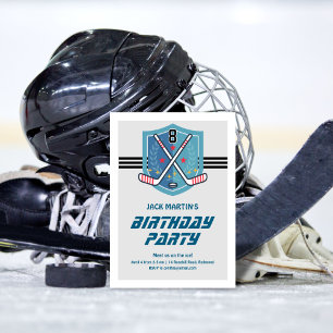 Invitación de cumpleaños de hockey