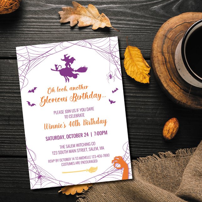 Invitación de cumpleaños de Hocus Pocus (Subido por el creador)