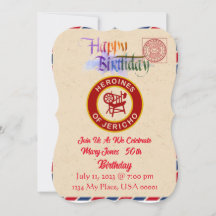Invitación de cumpleaños de HOJ