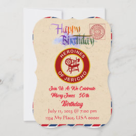 Invitación de cumpleaños de HOJ