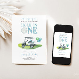Invitación de cumpleaños de Hole-In-One Mini Golf 