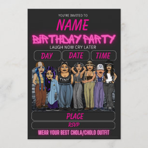 Invitación de cumpleaños de Homies Cumpleaños de C