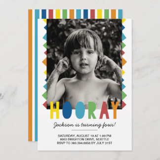 Invitación de cumpleaños de Hooray