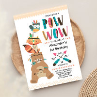 Invitación de cumpleaños de indio nativo americano