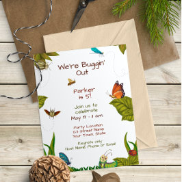 Invitación de cumpleaños de insectos