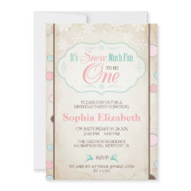 Invitación de cumpleaños de invierno a la nieve mu