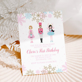 Invitación de cumpleaños de invierno de Cascanuece
