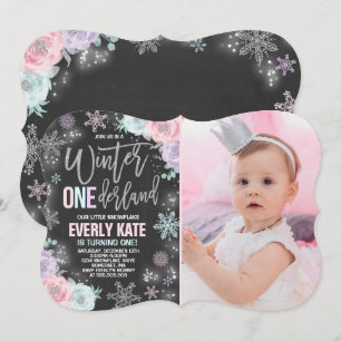 Invitación de cumpleaños de invierno de ONEderland