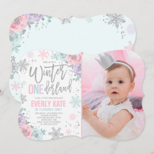 Invitación de cumpleaños de invierno de ONEderland