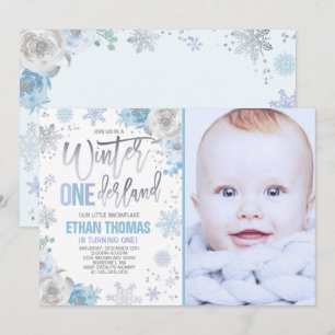 Invitación de cumpleaños de invierno de ONEderland