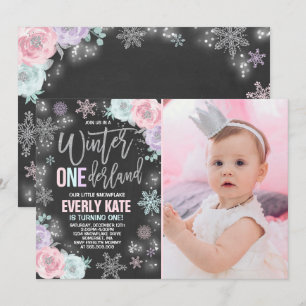 Invitación de cumpleaños de invierno de ONEderland