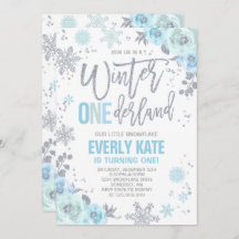 Invitación de cumpleaños de invierno de ONEderland