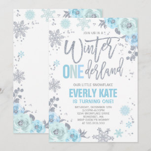 Invitación de cumpleaños de invierno de ONEderland