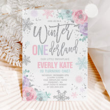 Invitación de cumpleaños de invierno de ONEderland