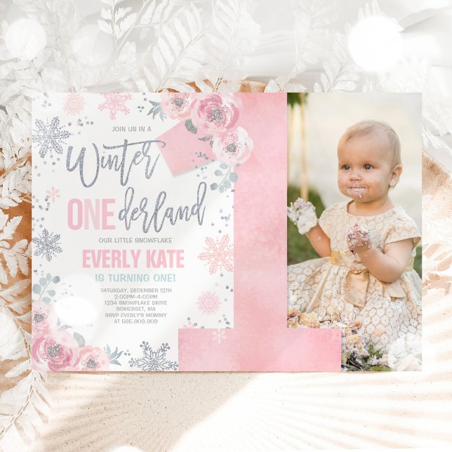 Invitación de cumpleaños de invierno de ONEderland (Subido por el creador)