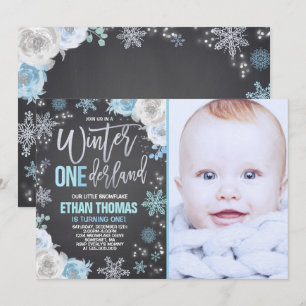 Invitación de cumpleaños de invierno de ONEderland
