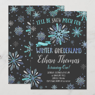 Invitación de cumpleaños de invierno de ONEderland