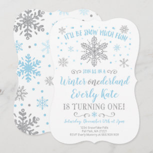 Invitación de cumpleaños de invierno de ONEderland