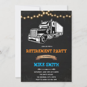 invitación de cumpleaños de jubilación fiesta cami