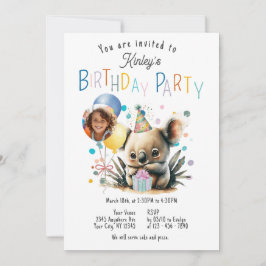 Invitación de cumpleaños de Koala