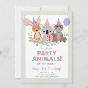 Invitación de cumpleaños de Koala