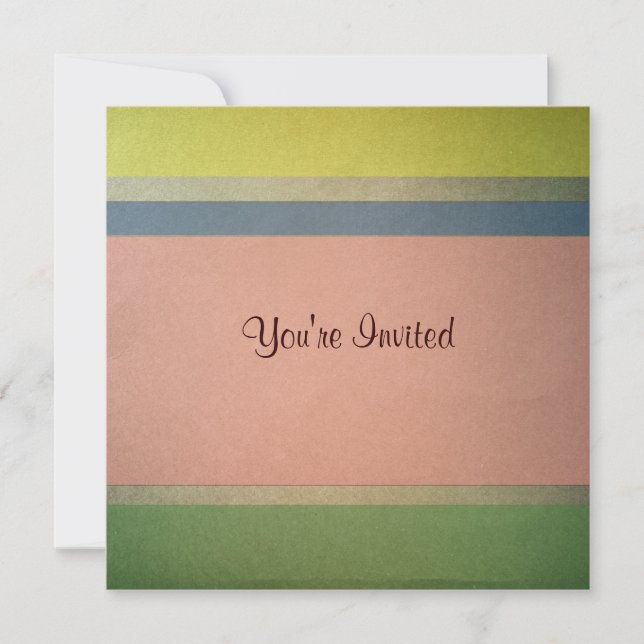 Invitación de cumpleaños de la banda Pastel (Anverso)