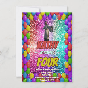 Invitación de cumpleaños de la fe religiosa cristi
