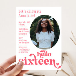 Invitación de cumpleaños de la foto para ella | Di