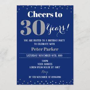 Invitación de cumpleaños de la Marina para adultos