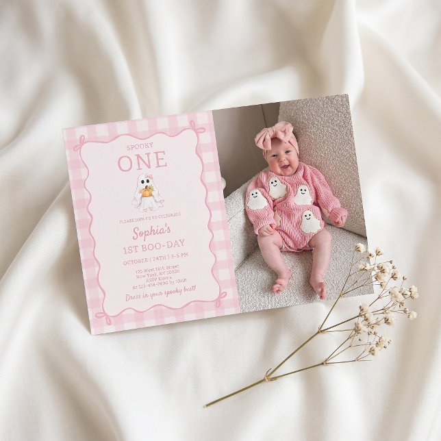Invitación de cumpleaños de la niña de Spooky One  (Subido por el creador)