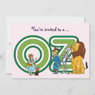 Invitación de cumpleaños de la niña del Mago de Oz