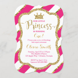Invitación de cumpleaños de la pequeña princesa en