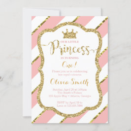 Invitación de cumpleaños de la pequeña princesa en