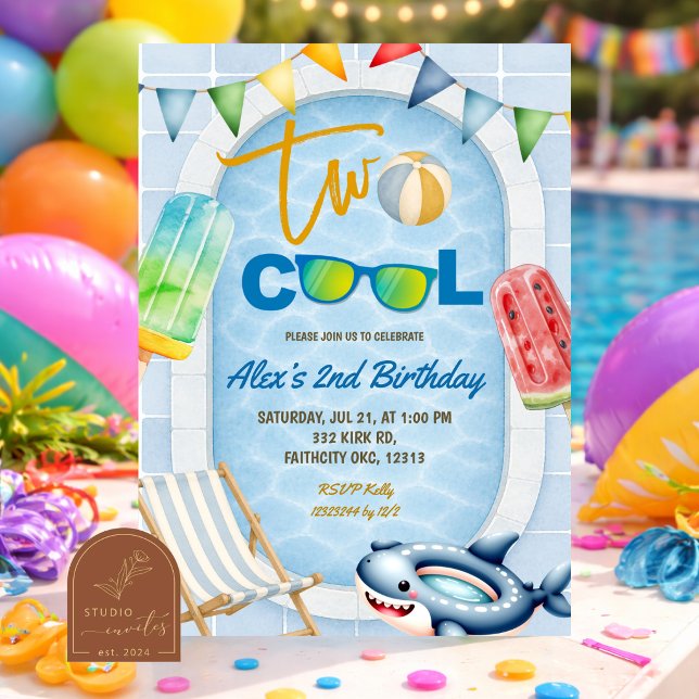invitación de cumpleaños de la piscina de paleta D (Subido por el creador)