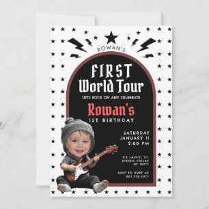 Invitación de cumpleaños de la primera gira mundia
