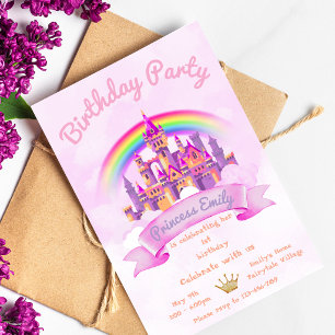 Invitación de cumpleaños de la Princesa 1er cumple