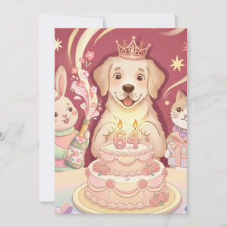 Invitación de Cumpleaños de la Princesa Cachorro A