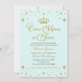 Invitación de cumpleaños de la princesa de oro Éra