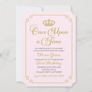Invitación de cumpleaños de la princesa de oro Éra