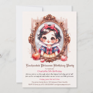 Invitación de cumpleaños de la princesa encantada