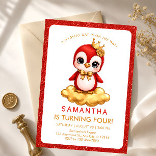 Invitación de cumpleaños de la princesa flamenco R