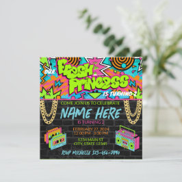 Invitación de cumpleaños de la princesa fresca