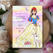 Invitación de cumpleaños de la princesa nevada