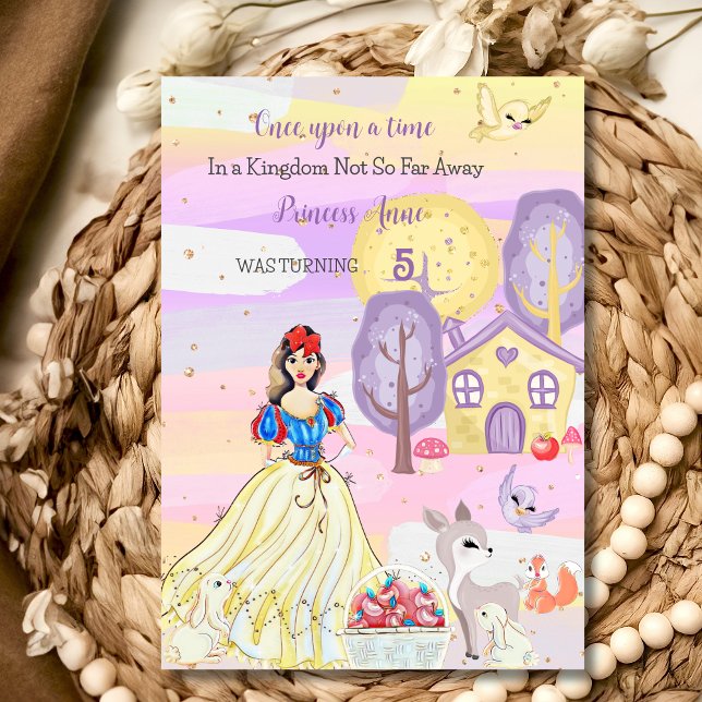 Invitación de cumpleaños de la princesa nevada (Subido por el creador)