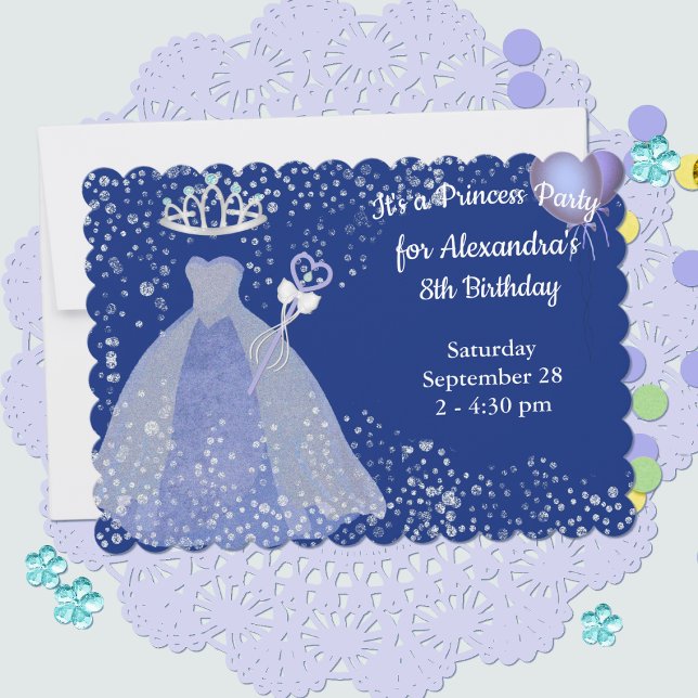 Invitación de cumpleaños de la princesa Purpurina  (Subido por el creador)