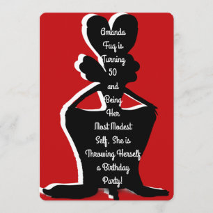 Invitación de cumpleaños de la Reina Miz Modesty D